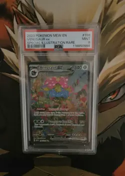 Venusaur EX 151 PSA 9 Graded Slab 198/165 Pokemon Special Illustration Rare - Image 1