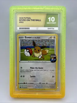 ACE 10 Eevee On The Ball 002/005 Promo Holo Pokemon Tcg - Gem Mint Perfect Subs - Image 1