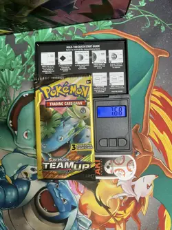 Pokemon TCG Sun & Moon Team Up Mini Booster Pack Venusaur & Celibi Sealed 7.68G - Image 1