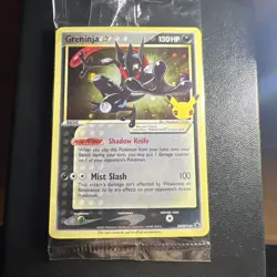 Pokemon Greninja SWSH144 Celebrations Gold Star Promo 25th Anniversary SEALED 🔥 - Image 1