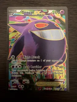 2014 Gengar EX Full Art Pokemon TCG XY Phantom Forces Ultra Rare - Authentic - Image 1