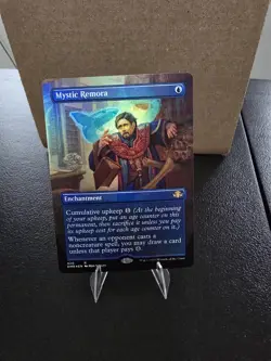 Mystic Remora Foil Dominaria Remastered Rare Enchantment Blue Regular MTG - Image 1