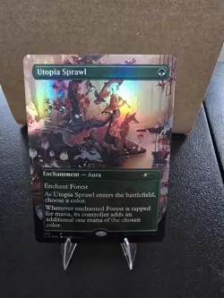Utopia Sprawl Secret Lair Drop Foil Borderless Rare Green MTG - Image 1