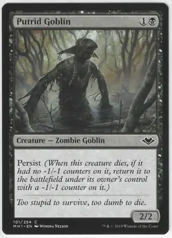 MTG Magic the Gathering Putrid Goblin Modern Horizons NM - Image 1