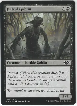 MTG Magic the Gathering Putrid Goblin Modern Horizons NM - Image 2