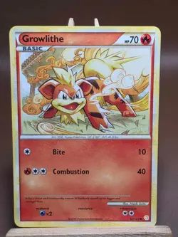 HP Growlithe 65/123 | HeartGold & SoulSilver - Base Set | Pokemon - Image 1