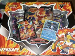 Pokemon Infernape V Box 4 Boosters, 2 Foils, 1 Jumbo Foil NEW FACTORY SEALED - Image 1