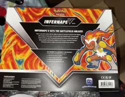 Pokemon Infernape V Box 4 Boosters, 2 Foils, 1 Jumbo Foil NEW FACTORY SEALED - Image 2