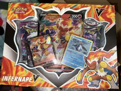 Pokemon Infernape V Box 4 Boosters, 2 Foils, 1 Jumbo Foil NEW FACTORY SEALED - Image 3