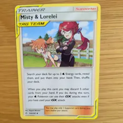 MISTY & LORELEI 199/236 POKEMON CARD (COSMIC ECLIPSE SET) - Image 1
