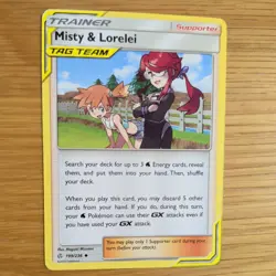 MISTY & LORELEI 199/236 POKEMON CARD (COSMIC ECLIPSE SET) - Image 3