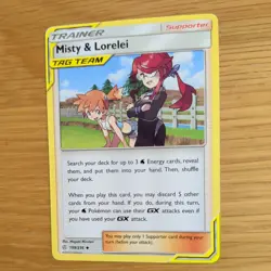MISTY & LORELEI 199/236 POKEMON CARD (COSMIC ECLIPSE SET) - Image 4