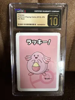 2019 Pokemon Playing Card Old Maid Chansey, Perfect CGC 10 Pristine, Japanese - Image 1