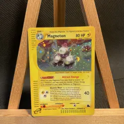 Magneton - H18/H32 - Pokemon TCG WOTC Skyridge Holo Rare Card HUGE SWIRL LP - Image 1