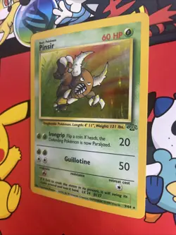 Pinsir 9/64 Jungle Holo Rare Holographic Vintage 1999 WOTC Pokemon LP - Image 3