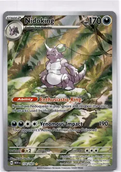 Pokemon Nidoking 174/165 SV: Scarlet & Violet 151 Illustration Rare NM/M - Image 1