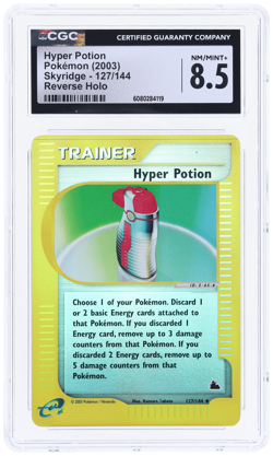 2003 Pokemon Skyridge Hyper Potion Reverse Holo #127 CGC 8.5 - Image 1