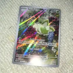 Pokemon Sprigatito Holo PALDEA 196/193 Basic 60 HP Cat 10 Attack Card - Image 1