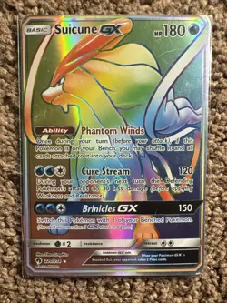 Pokemon TCG Suicune GX Lost Thunder Holo Full Art Ultra Rare - Image 1