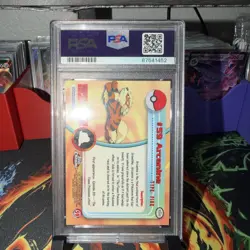 2000 TOPPS CHROME POKEMON T.V. SPECTRA #59 ARCANINE PSA 9 - Image 2