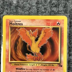 Vintage Pokemon Moltres Fossil 27/62 Rare Unlimited MP WotC Fire - Image 3