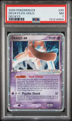 2005 POKEMON EX DEOXYS #99 DEOXYS EX-HOLO PSA 7 - Image 1