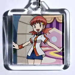 Whitney & Miltank Double-Sided Acrylic Pokemon Johto Gym Leader Charm Keychain - Image 1