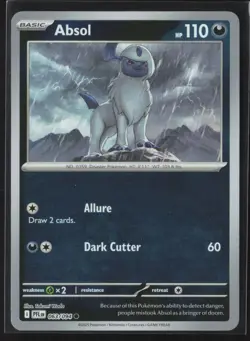 063/094 Absol - Phantasmal Flames - Reverse Holo NM Pokemon - Image 1