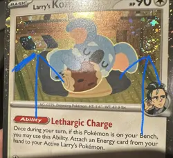 DOUBLE SWIRL Larry's Komala 175/217 Assended Heros Cosmos Holo + Coin - Pokemon - Image 1