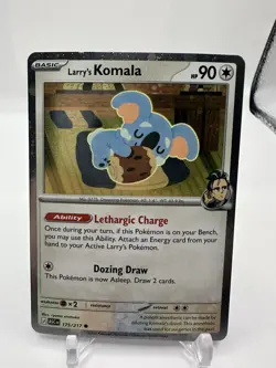 DOUBLE SWIRL Larry's Komala 175/217 Assended Heros Cosmos Holo + Coin - Pokemon - Image 3