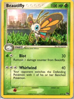 Pokemon TCG Beautifly 6/17 POP Series 1 HP - Image 1