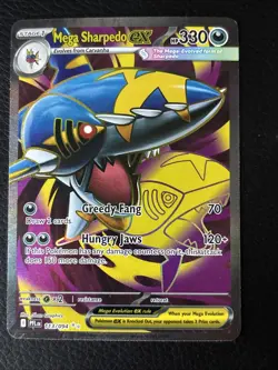 Pokemon TCG Mega Sharpedo EX 113/094 Phantasmal Flames Ultra Rare - Image 1