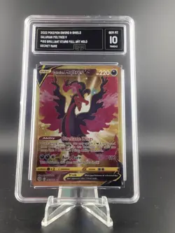 Pokemon Moltres 183/172 Brilliant Stars Secret Rare GMA 10 Gem Mint - Image 1