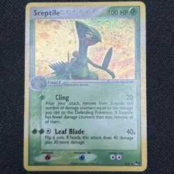 Pokemon TCG Sceptile 4/17 Pop Series 1 Holo! MP Condition! See Description! - Image 1