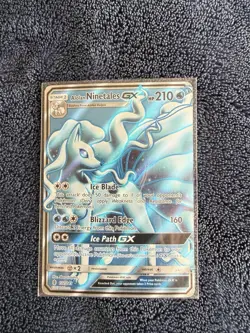 Pokemon Alolan Ninetales GX Ultra Rare SM-Guardians Rising 132/145 210 HP 2017 - Image 1