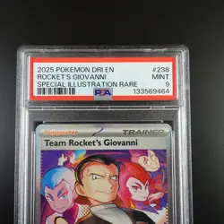 PSA 9 Team Rocket's Giovanni 238/182 Pokemon Destined Rivals Full Art Graded - Image 2