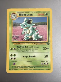 Pokemon - Nidoqueen - Jungle - 23/64 - Non-Holo - Vintage - 1999 - WOTC - Image 1