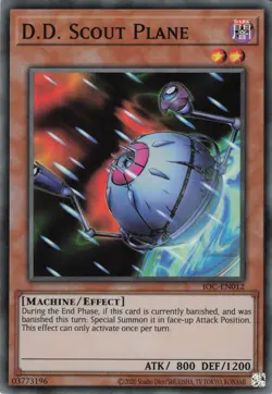 Yugioh D.D. Scout Plane IOC-EN012 Reprint Super Rare LP - Image 1