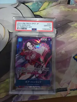 Alternate Art Boa Hancock One Piece 500 Years/Future Japanese OP07-051 SR PSA 10 - Image 1