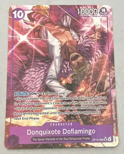 One Piece TCG - Donquixote Doflamingo OP14-069 SR Alt Art Azure Sea's Seven NM/M - Image 1