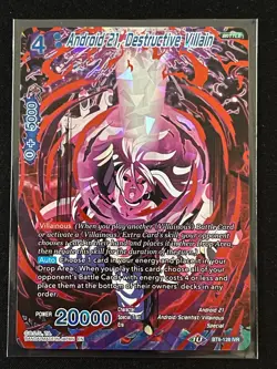 Dragon Ball Super Android 21, Destructive Villain IVR Foil Card BT8-128 - Image 1