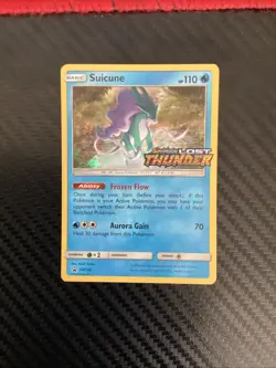 Pokemon Sun & Moon Lost Thunder - Suicune SM149 Holo Prerelease Promo Card NM - Image 1