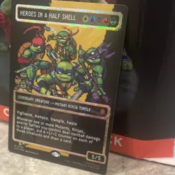 Surge foil, borderless Heroes in a Half Shell TMNT MTG Card - Image 2