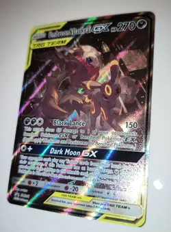 Pokemon Card Umbreon & Darkrai GX SM241 NM Mint Promo Sun Moon PSA Fast USA Ship - Image 2