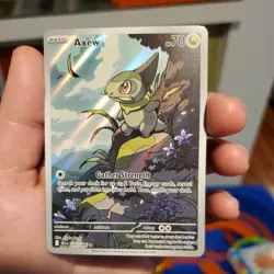 Axew 145/086 Pokemon TCG SV Black Bolt Illustration Rare Card - Image 1