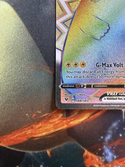 Pokemon Pikachu TCG VMAX Vivid Voltage Holo Card 188/185 Secret Rare - Image 3