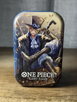 OPENED Sabo One Piece Card Game Tin Pack Set Vol. 2 No Promo - Image 1