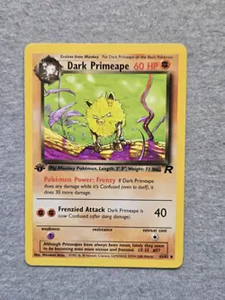Dark Primeape 43/82 1st Edition Team Rocket Pokemon Card - Image 1