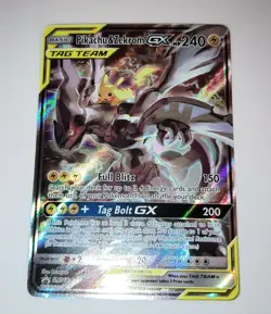 NM Pikachu & Zekrom GX SM168 Alternate Art Promo Holo Pokemon Card Mint PSA Fast - Image 3
