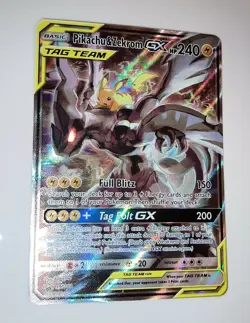 NM Pikachu & Zekrom GX SM168 Alternate Art Promo Holo Pokemon Card Mint PSA Fast - Image 4
